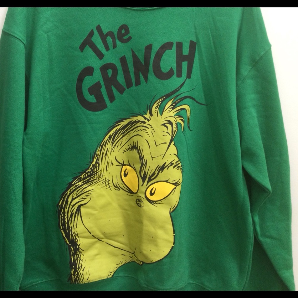Grilled sweatshirt/Grinch top/XL